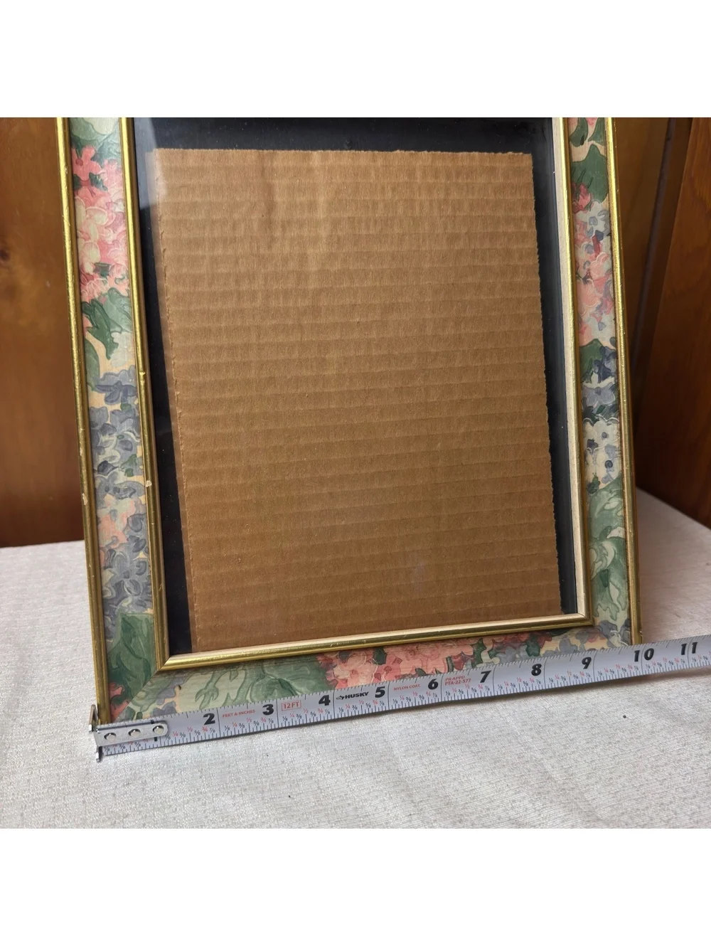 Vintage Floral Gold 8x10 Picture Frame Cottagecore Botanical Tabletop Frame